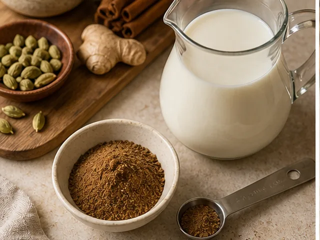 مرحله 1 نسبت را بررسی کنید در دستور چای ماسالا با پودر آماده