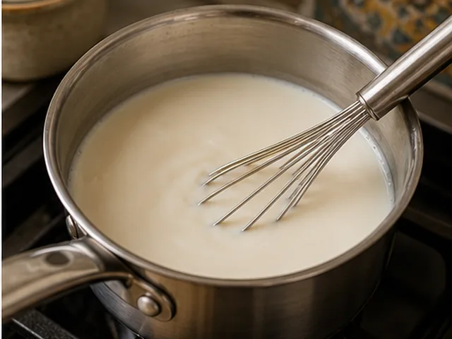 مرحله 3 شیر را اضافه کنید در دستور چای ماسالا با پودر آماده